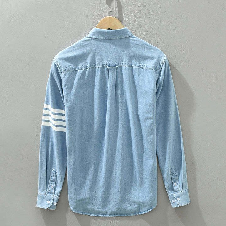 Varsity Denim Shirt