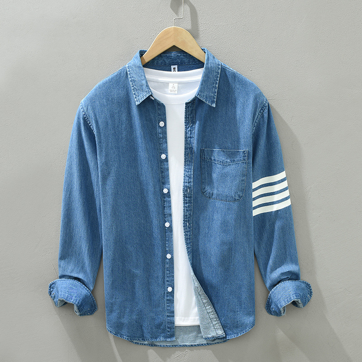 Varsity Denim Shirt