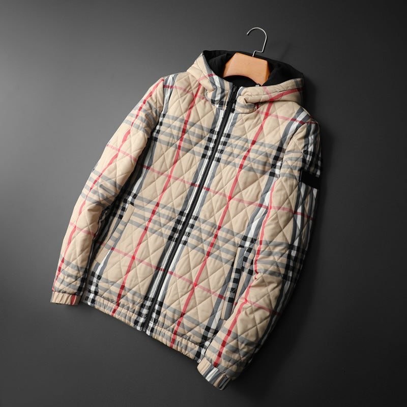 Classic Plaid Quilted Jacket