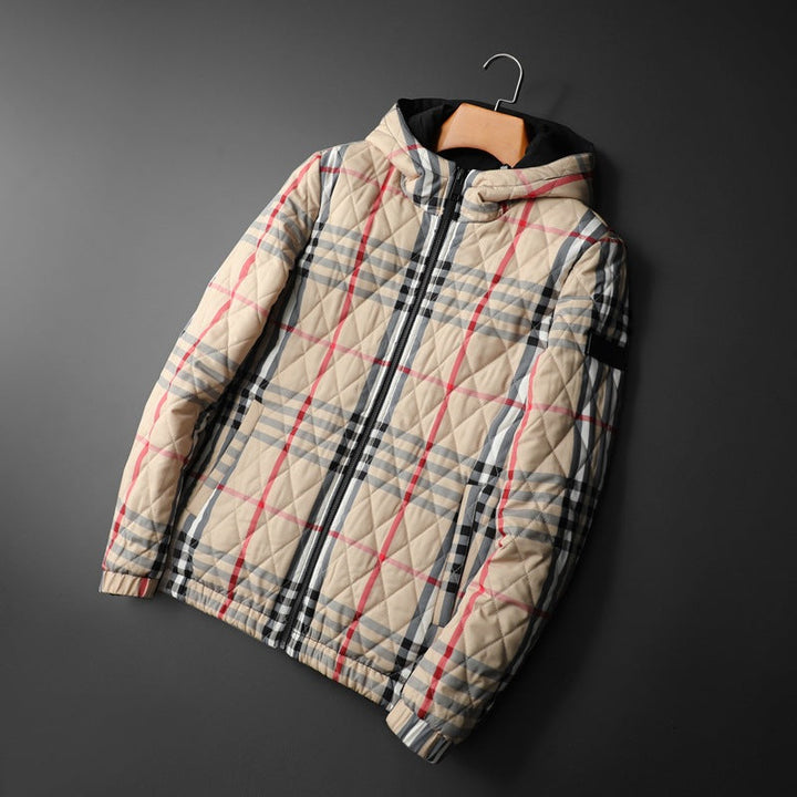 Classic Plaid Quilted Jacket