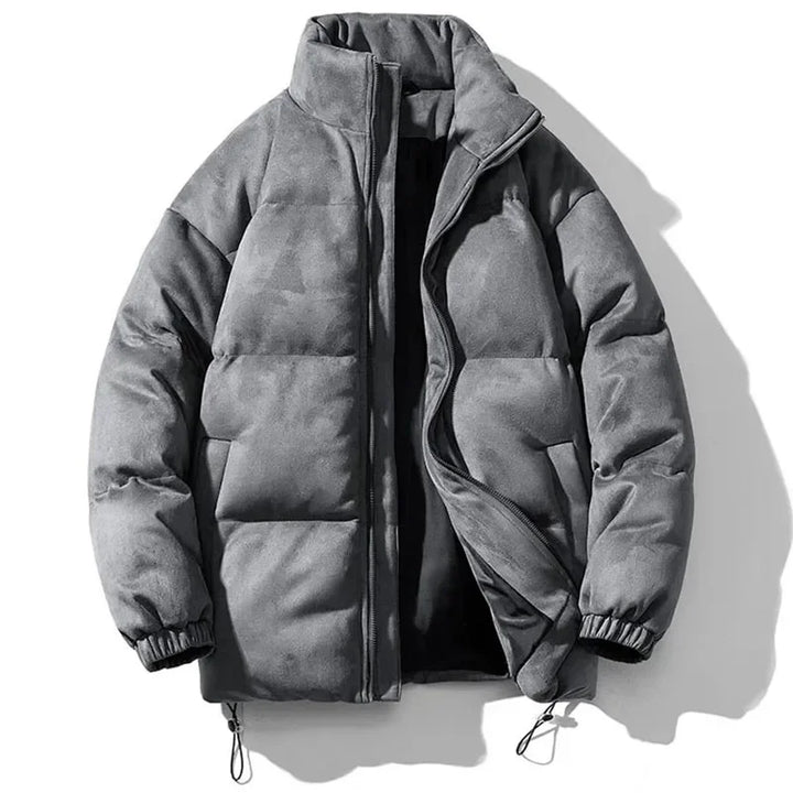 Alpine Suede Puffer Jacket