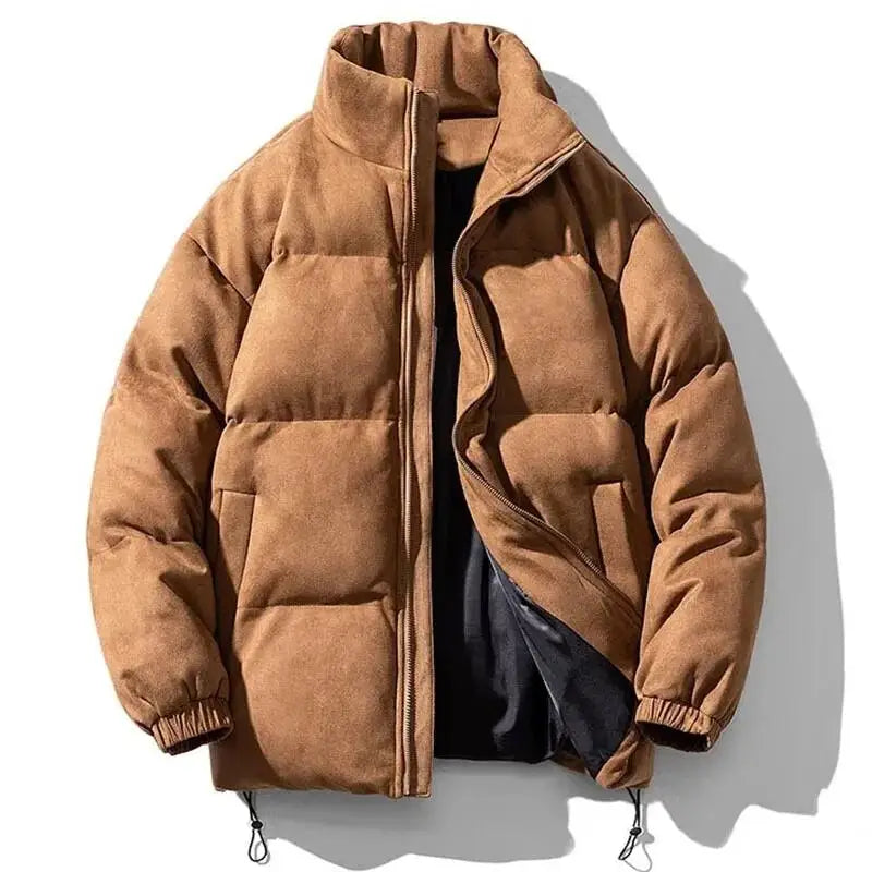 Alpine Suede Puffer Jacket