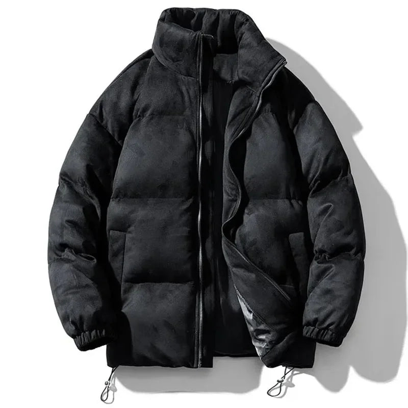 Alpine Suede Puffer Jacket
