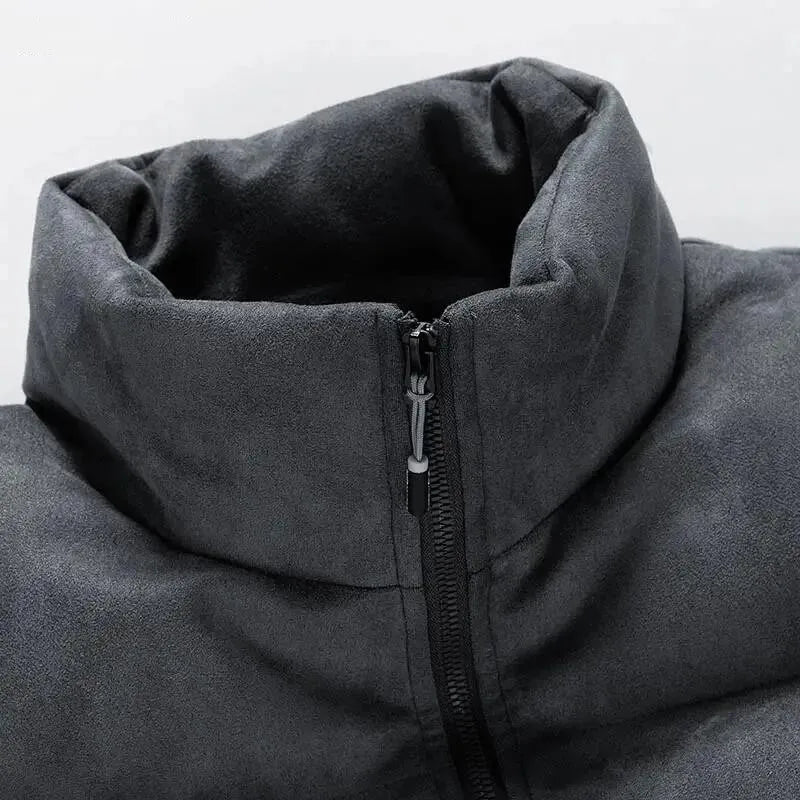 Alpine Suede Puffer Jacket