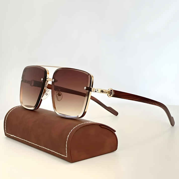 Bruno Gold-Framed Classic Shades