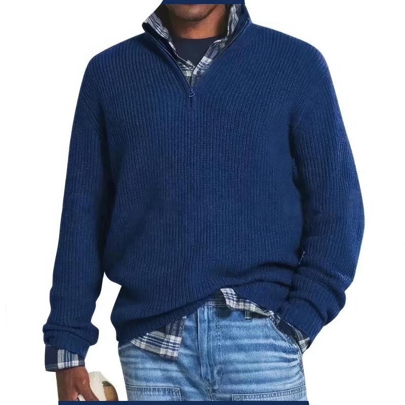 Finn Essential Zip-Collar Sweater