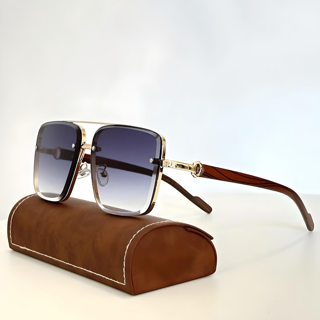 Bruno Gold-Framed Classic Shades