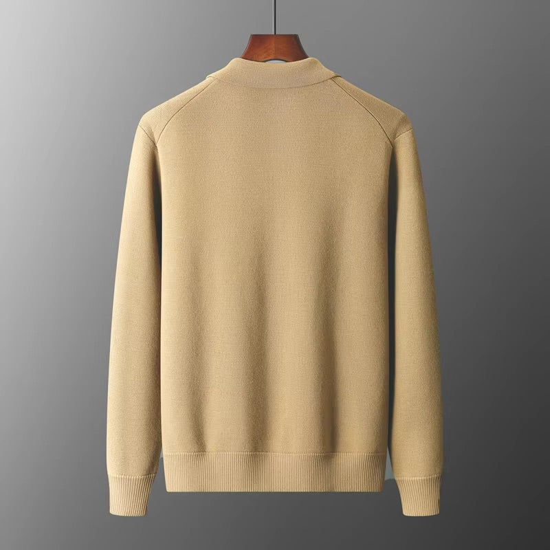 Luca Ferarro Wool Button-Up Cardigan