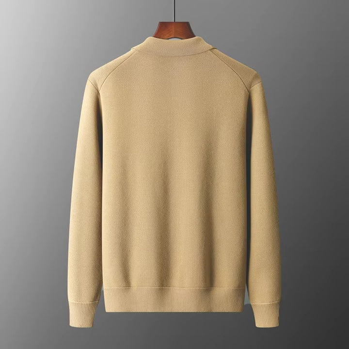 Luca Ferarro Wool Button-Up Cardigan
