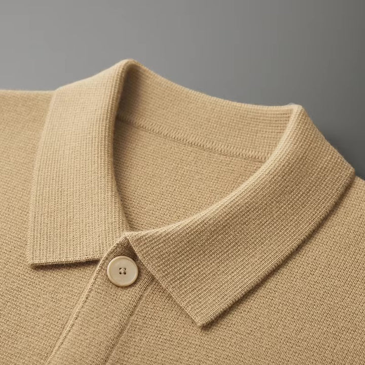 Luca Ferarro Wool Button-Up Cardigan