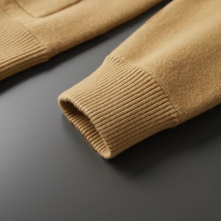 Luca Ferarro Wool Button-Up Cardigan