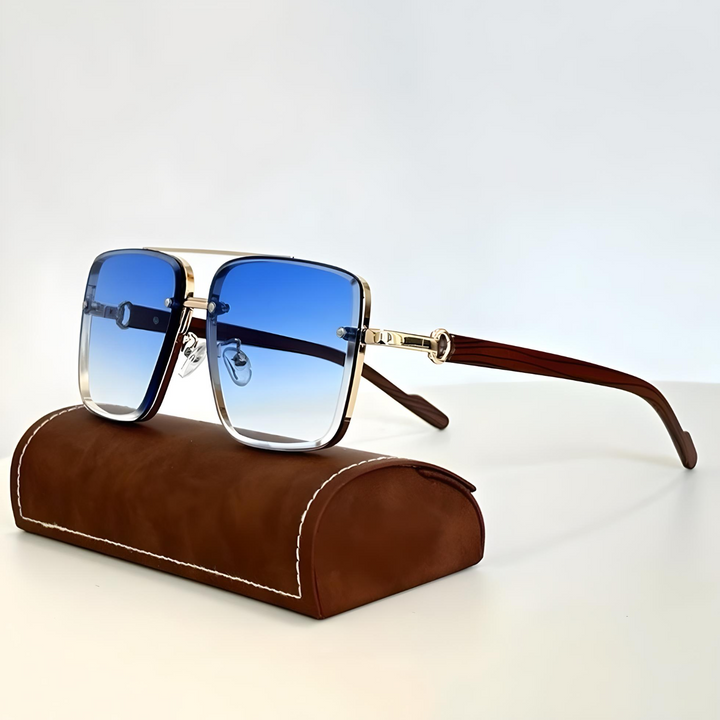 Bruno Gold-Framed Classic Shades